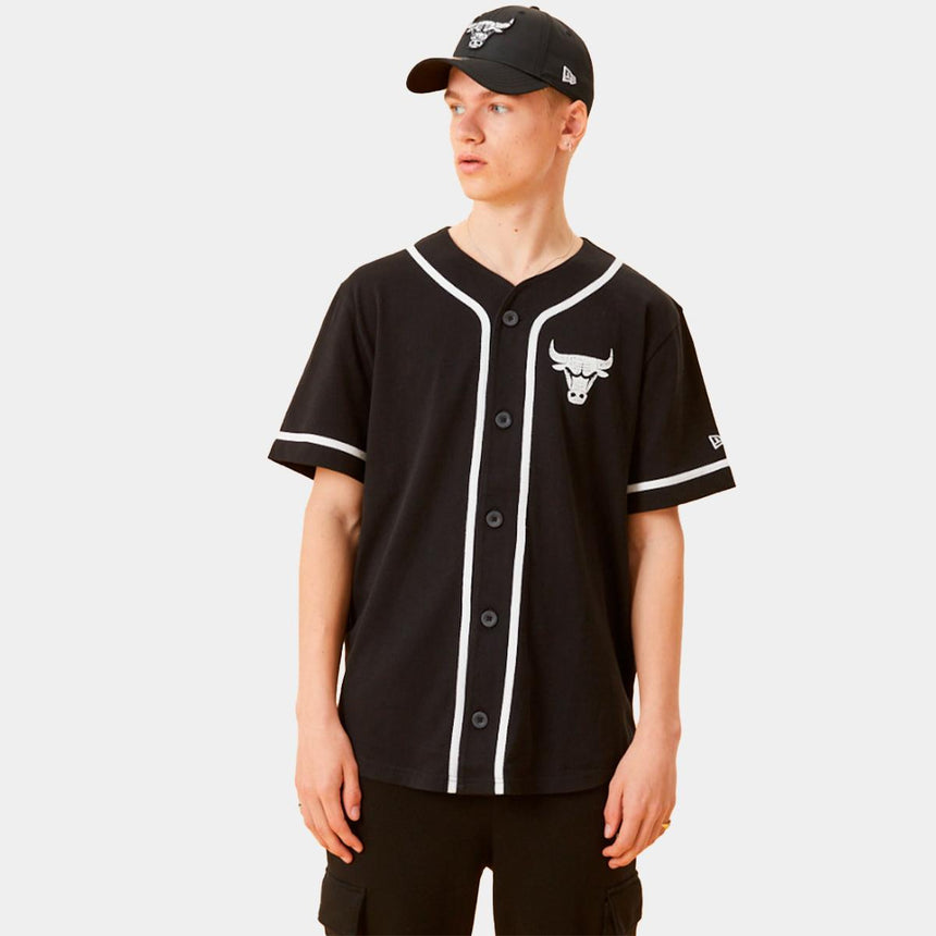 New Era Distressed Logo Button Up Tee Chibul