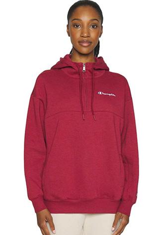 Champion Hooded Half Zip Sweatshirt