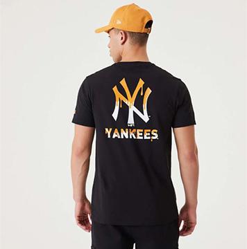 New Era Camiseta New York Yankees Mlb Drip Logo Negro
