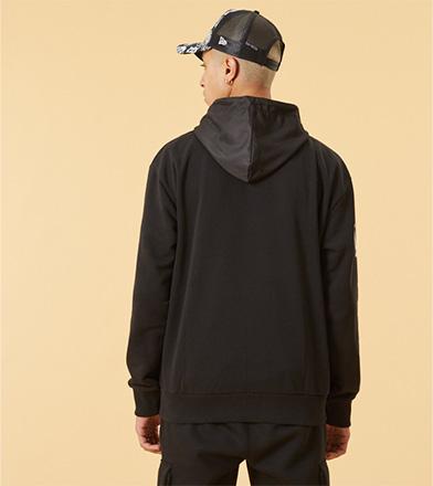 New Era Distressed Sleeve Print Hoody Mlbmul