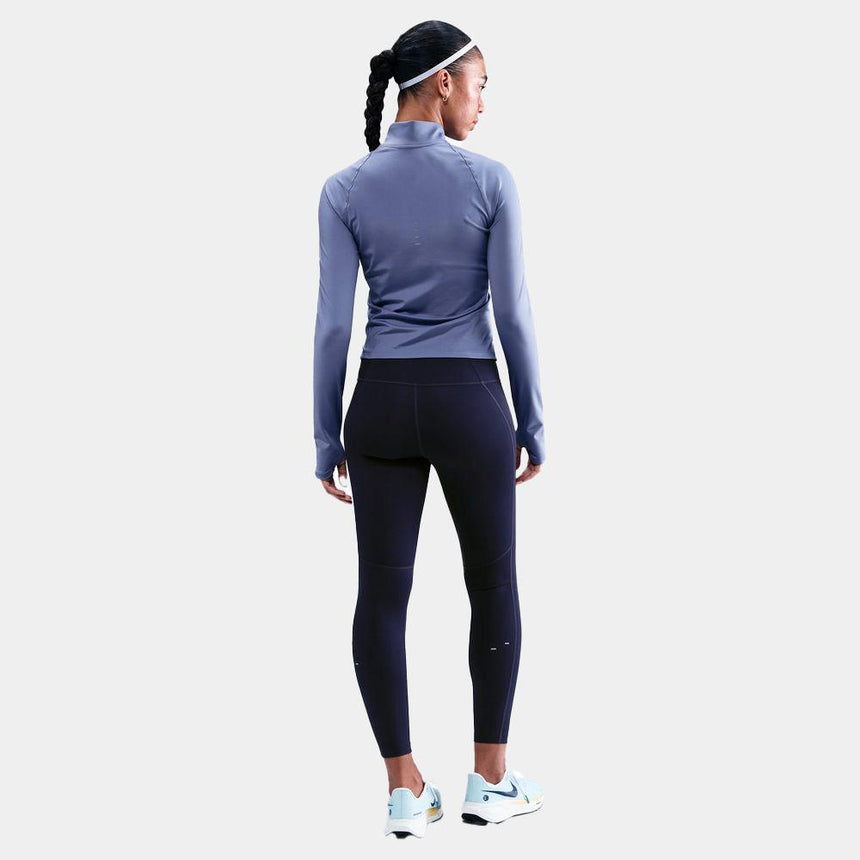 Camiseta De Running Nike Swift De Capa Intermedia Con Cremallera Completa DrI-Fit - Mujer