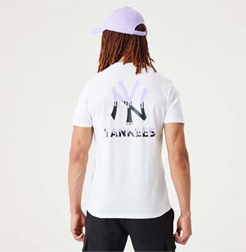 New Era Camiseta New York Yankees Mlb Drip Logo Blanco