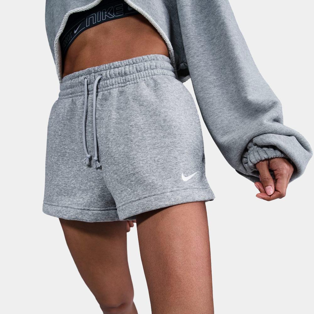 Pantalón Corto Nike Sportswear Phoenix Fleece De Talle Medio Y 5 cm - Mujer