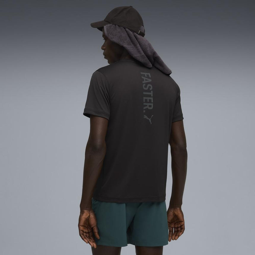 Camiseta De Running Con Estampado Faster Para Hombre