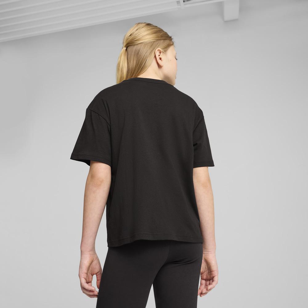 Puma Camiseta De Corte Rectangular Essentials Juvenil