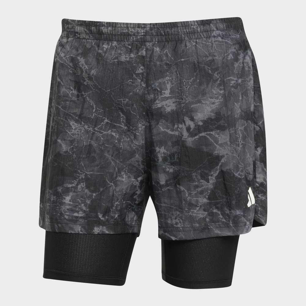 adidas Pantalón Corto 2 En 1 Spray Dye Own The Run