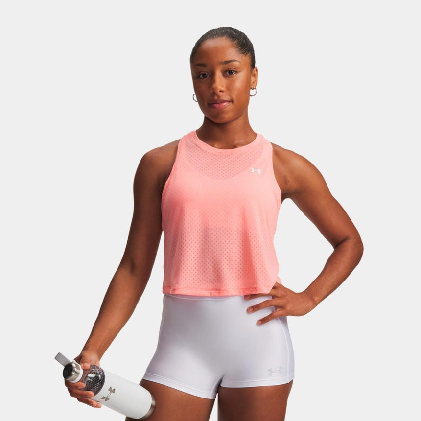 Camiseta Crop De Tirantes Ua Tech™ Sport Mesh Para Mujer