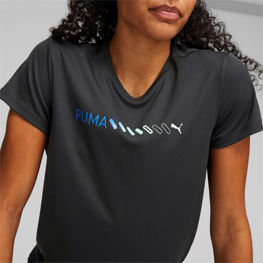 Puma Run Logo Ss Tee W