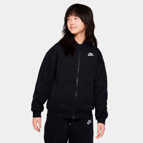 Sudadera Nike Sportswear Club Fleece Con Capucha Con Cremallera Completa Oversize - Niña