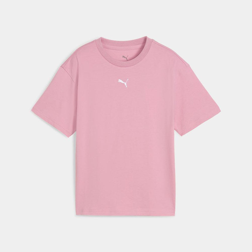 Puma Camiseta De Corte Rectangular Essentials Juvenil