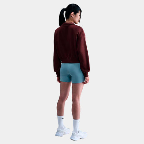 Sudadera Corta Nike Sportswear Phoenix Fleece Con Diseño De Cremallera De 1/4 - Mujer