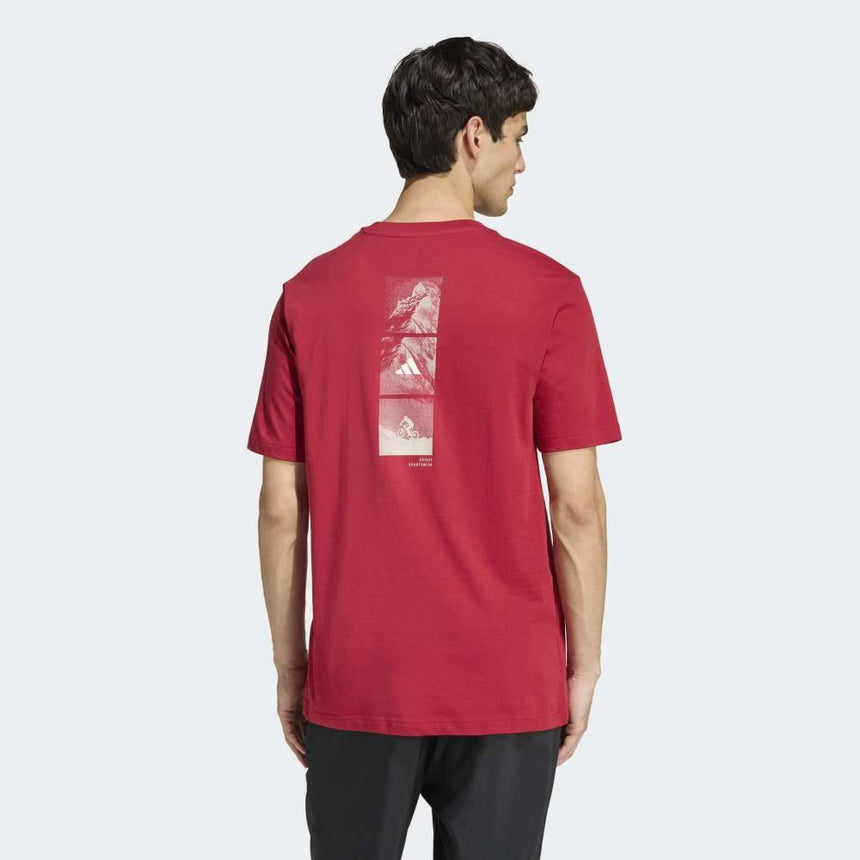adidas Camiseta Essentials Linear Logo T-Shirt Red