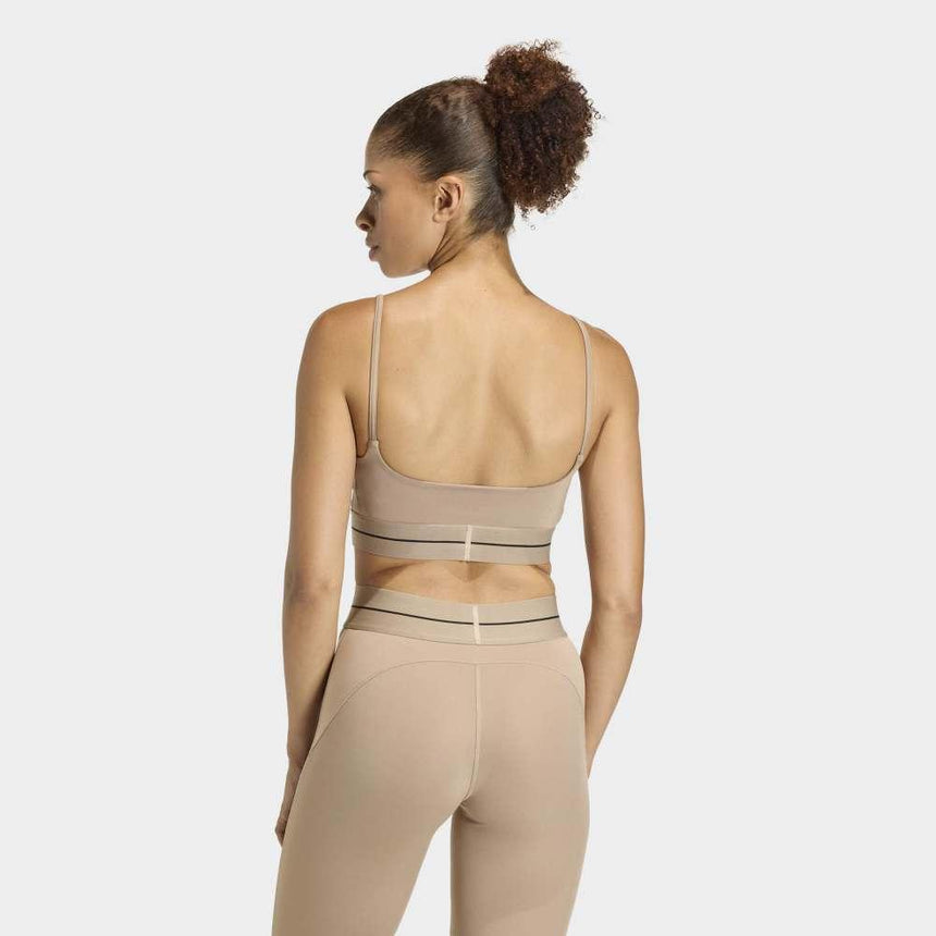 adidas Sujetador De Sujeción Ligera Hyperglam 3-Stripes
