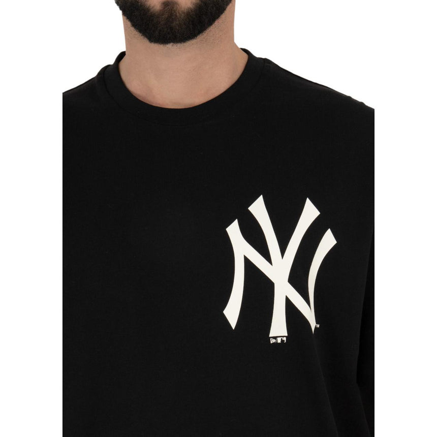 Mlb Big Logo Oversized Tee Neyyan Blk