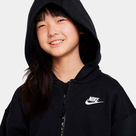 Sudadera Nike Sportswear Club Fleece Con Capucha Con Cremallera Completa Oversize - Niña