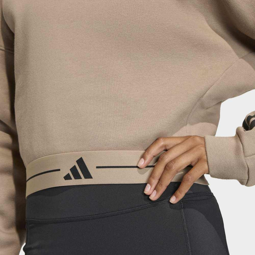 adidas Sudadera Hyperglam 3-Stripes Cropped Crewneck