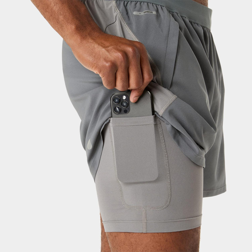 Short Asics Road 2n1 5in Hombre