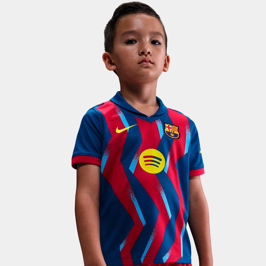 Nike Fc Barcelona 2025/26 Stadium Fourth Little Kids’ Soccer Replica 3-Piece Kit