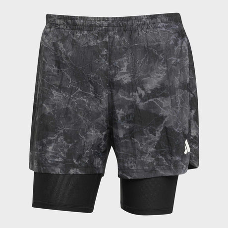 adidas Pantalón Corto 2 En 1 Spray Dye Own The Run