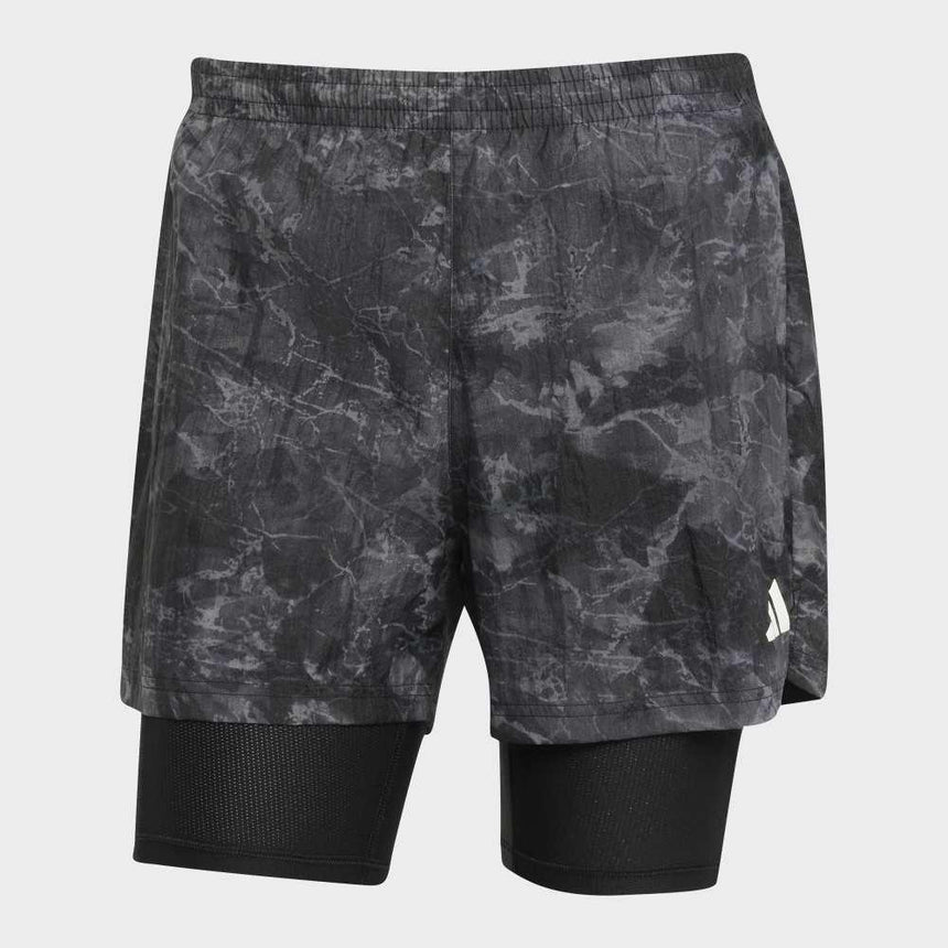 adidas Pantalón Corto 2 En 1 Spray Dye Own The Run