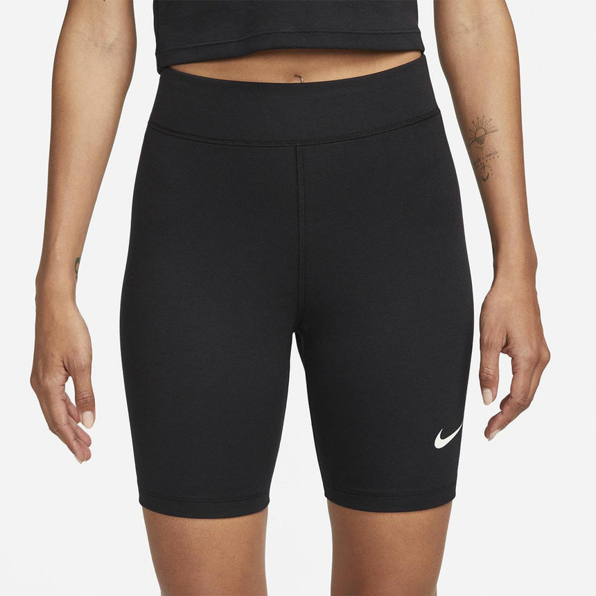 Mallas Cortas Nike Sportswear Classic De 20 cm Y Talle Alto - Mujer